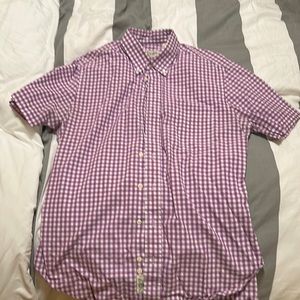 Gitman Bros.  Purple plaid, short sleeve, button down shirt